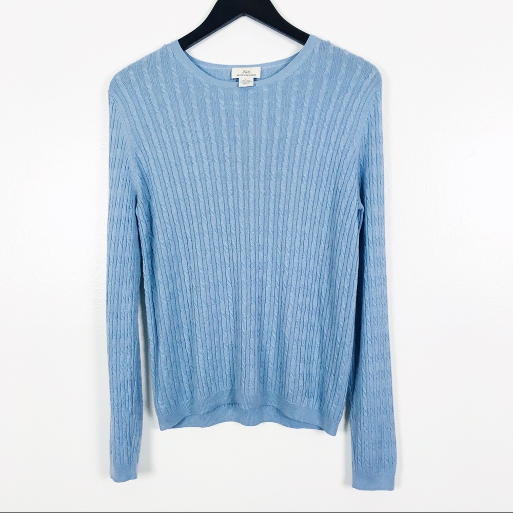 346 Brooks Brothers | Cabled Crew Neck Sweater